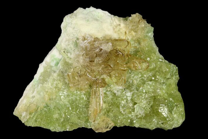 Vesuvianite & Diopside Crystal Cluster - Jeffrey Mine, Canada #134428